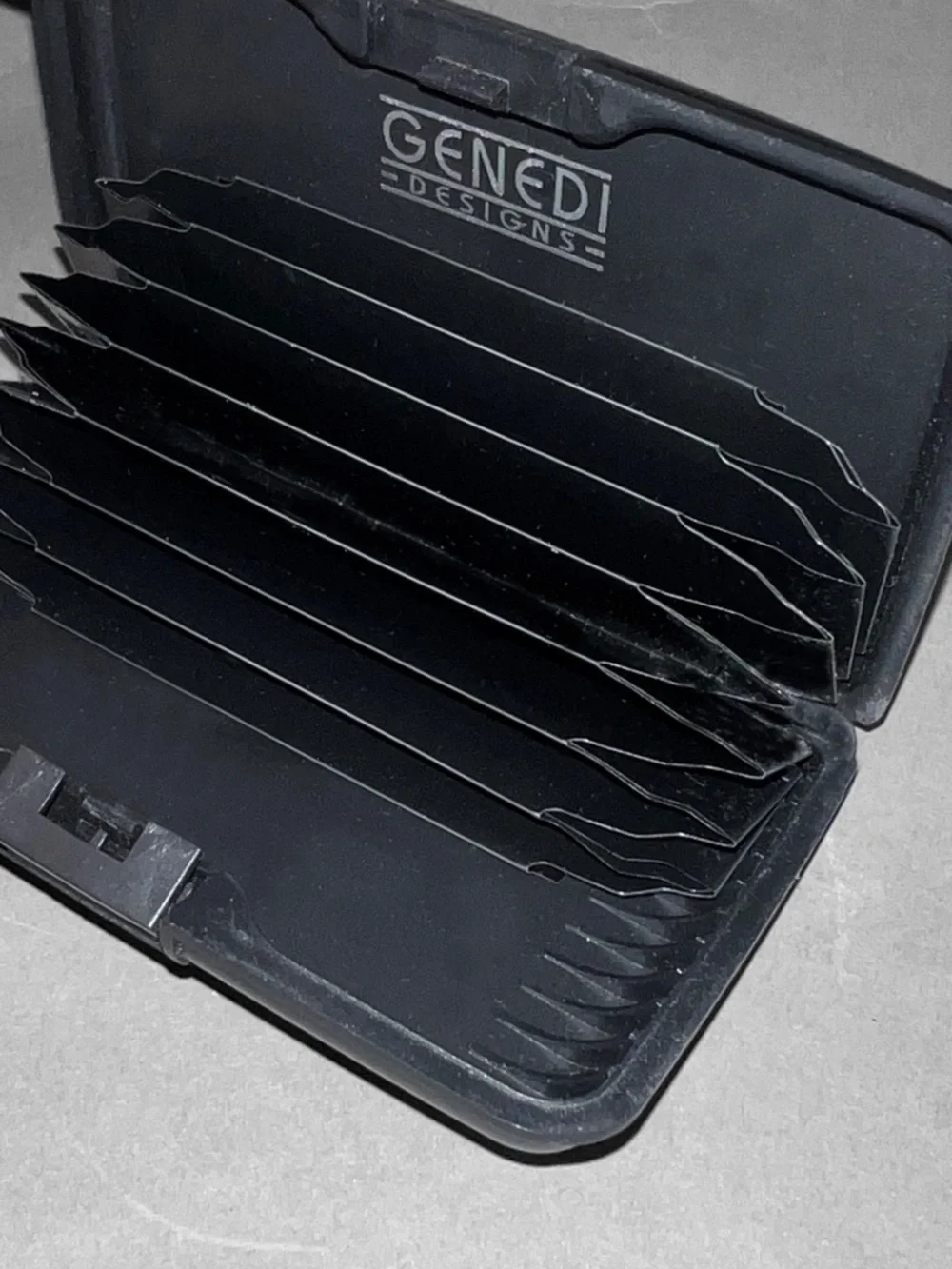 Hard Black Glossy Credit Card Case